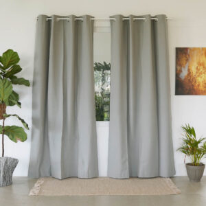 Cotton Curtain – Chambray – Pigeon Grey