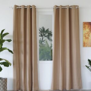 Cotton Curtain – Kadoor Weave – Sand Beige