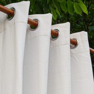 Cotton Curtain – Kadoor Weave – Pristine White