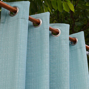 Cotton Curtain – Panama Weave – Dusty Turquoise