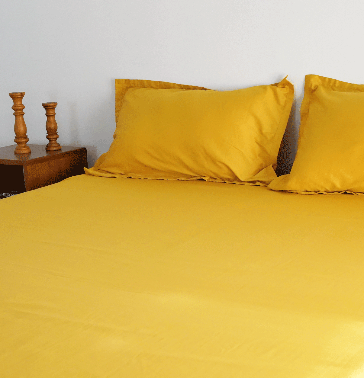 Cotton Pillow Case – Solid – Misted Yellow - Image 3