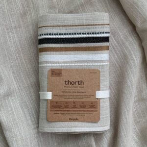 Premium Cotton Bath Towel – Thorth – Beige / Brown