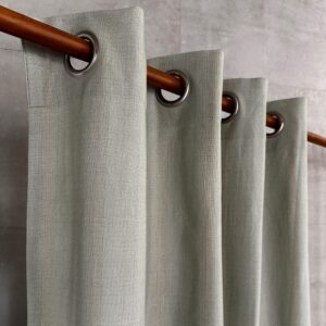Cotton Curtain – Zari Stripes – Desert Sage