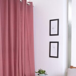 Cotton Curtain – Chambray – Chrysanthemum Peach