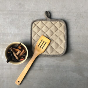 Cotton Pot holders –  Sesame – Beige, Set of 2