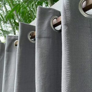 Cotton Curtain – Kadoor Weave – Slate Grey