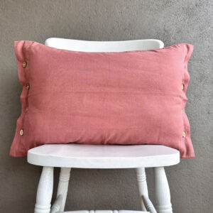 Linen Pillow Cover – Solid – Canyon Rose