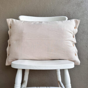 Linen Pillow Cover – Solid – Cloud Cream