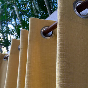 Cotton Curtain – Panama Weave – Yolk Yellow