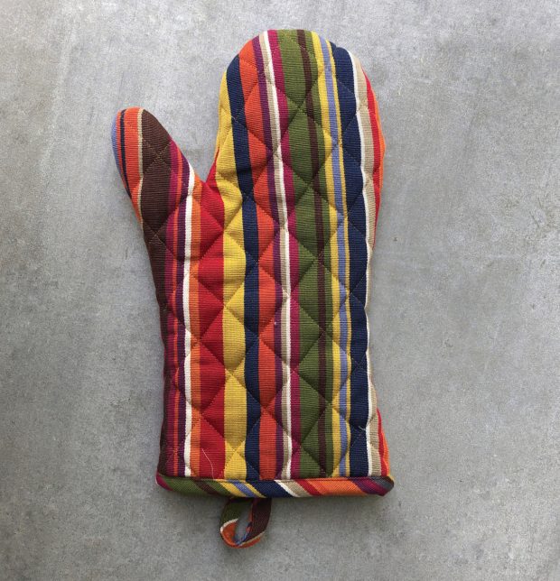 Cotton Oven Mitts –  Multicolor , Set of 2 - Image 2