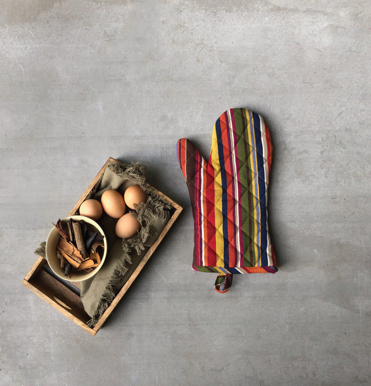 Cotton Oven Mitts –  Multicolor , Set of 2