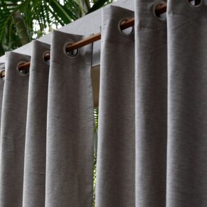 Cotton Curtain – Textura – Tan Grey