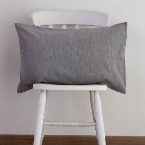 Cotton Decorative Pillow Cover – Textura Weave – Grey