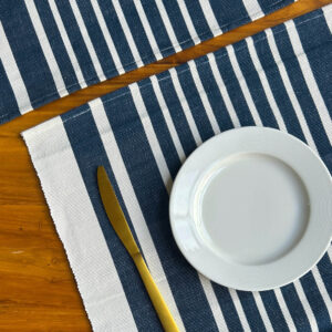 Cotton Tablemats – Coastal Lines – Indigo