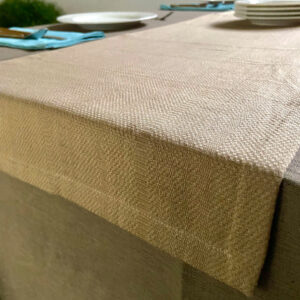 Cotton Table Runner – Kadoor Weave – Sand Beige