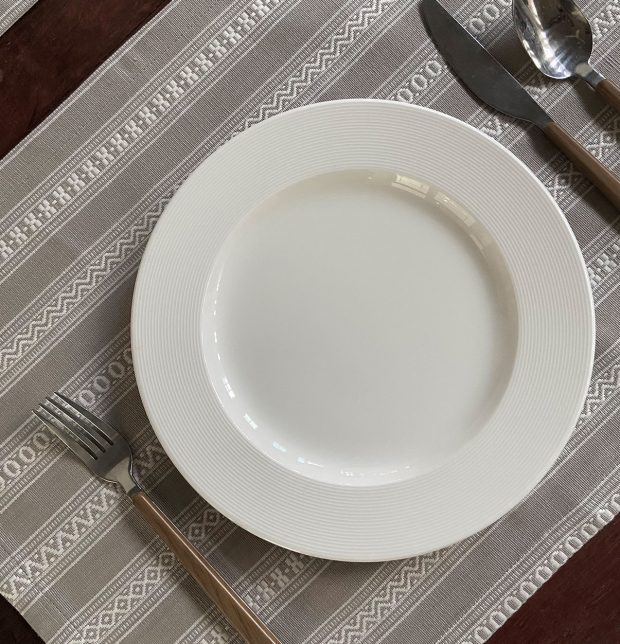 Cotton Tablemats – Vintage Weave – Grey